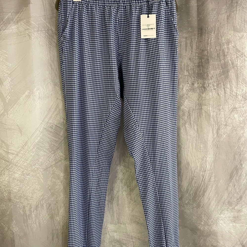 Men's Classic Blue Checkered Joggers